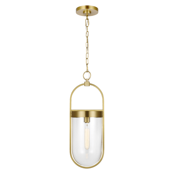 Blaine Small Pendant - Burnished Brass Finish