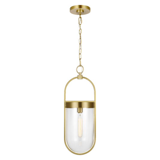 Blaine Small Pendant - Burnished Brass Finish