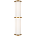 Load image into Gallery viewer, Bleeker Medium Bath Sconce - Natural Brass Finish
