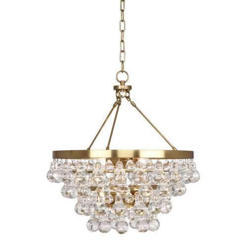 Bling Small Chandelier - Antique Brass
