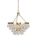 Bling Small Chandelier - Antique Brass