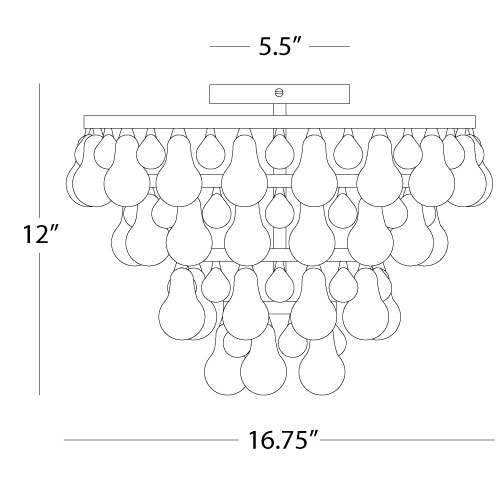 Bling Flushmount - Diagram