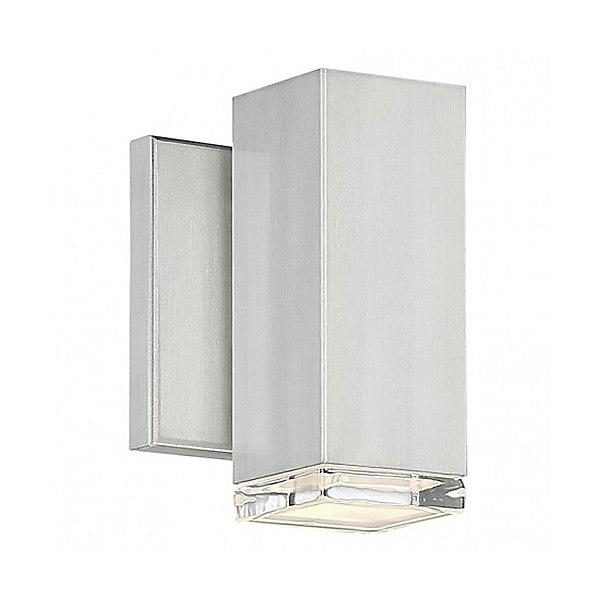 Block 6" LED Outdoor Wall Light - Brushed Aluminum