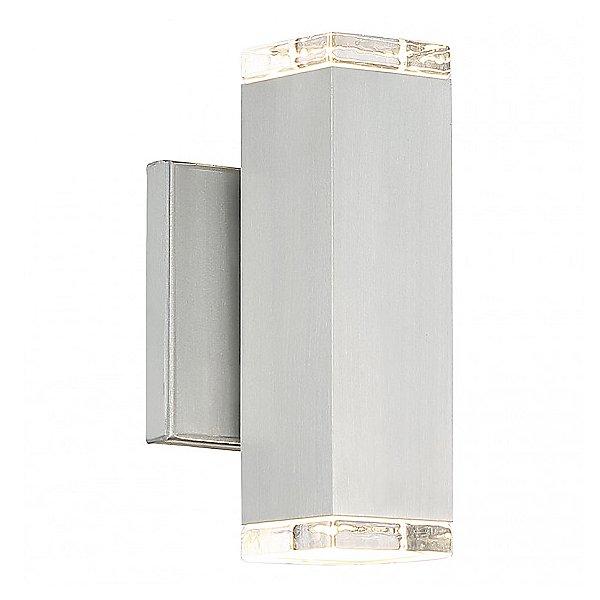 Block 8" LED Outdoor Wall Light - Brushed Aluminum