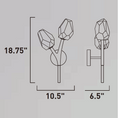 Load image into Gallery viewer, Blossom Wall Sconce - Diagram
