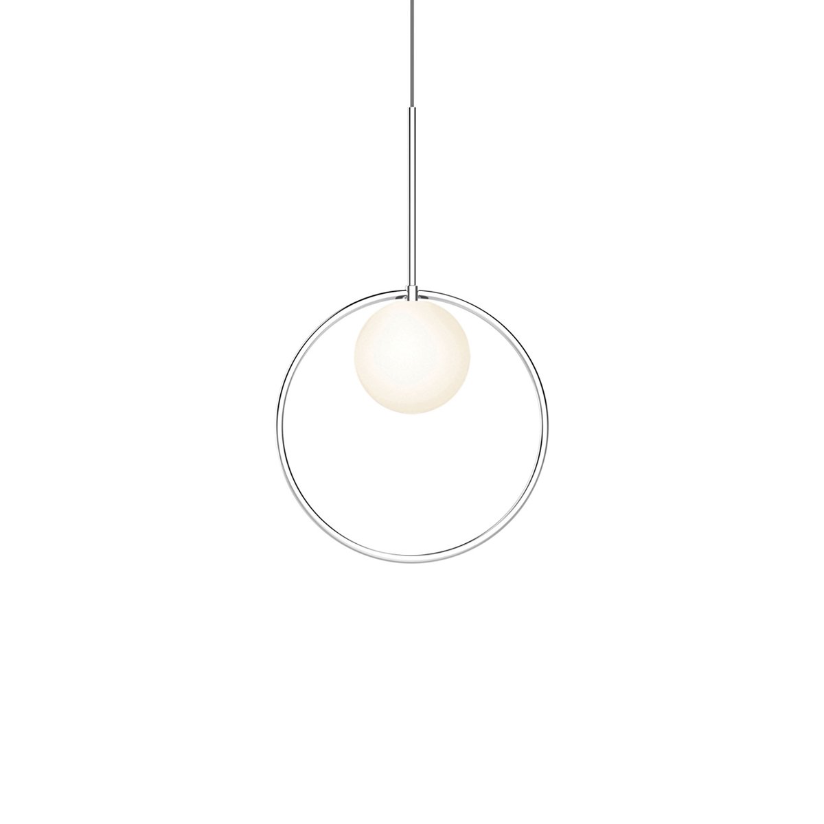 Bola Small Halo LED Pendant - Chrome