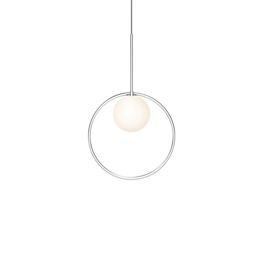 Bola Small Halo LED Pendant - Chrome