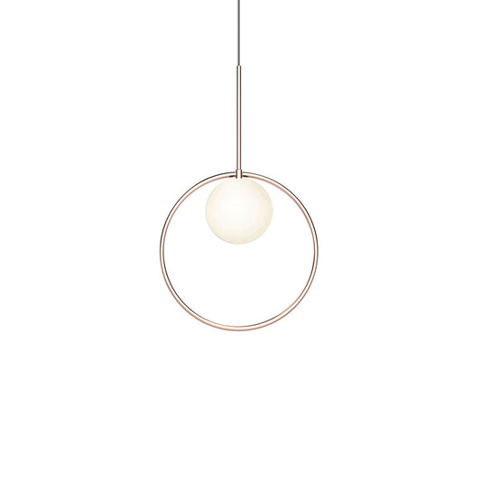 Bola Small Halo LED Pendant - Rose Gold