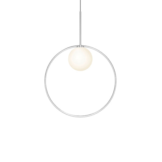 Bola Medium Halo LED Pendant - Chrome