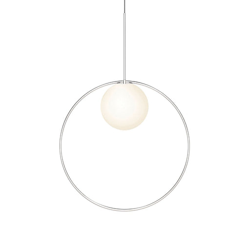Bola Large Halo LED Pendant - Chrome