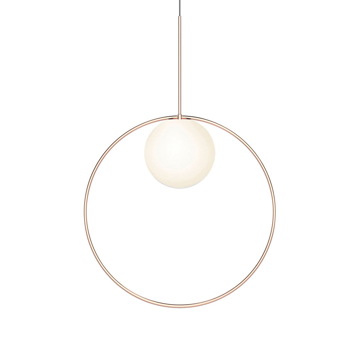 Bola Large Halo LED Pendant - Rose Gold