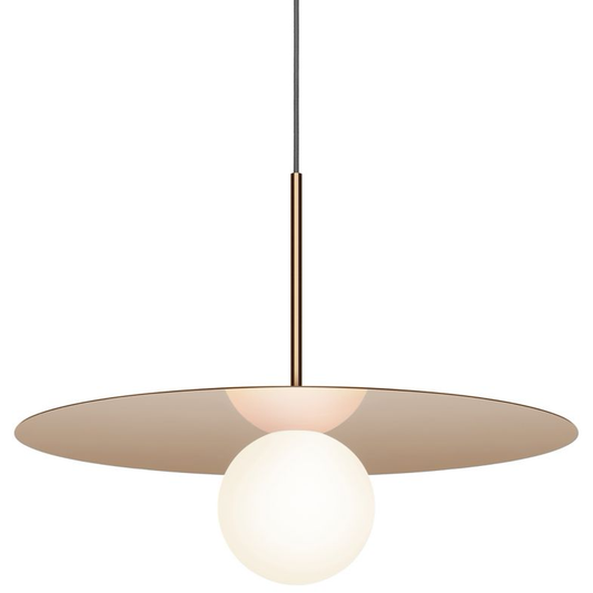 Bola 22" Disc Pendant Light - Rose Gold