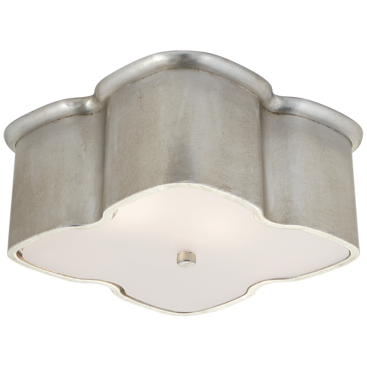 Bolsena Clover Flush Mount - Burnished Silver Leaf Finish