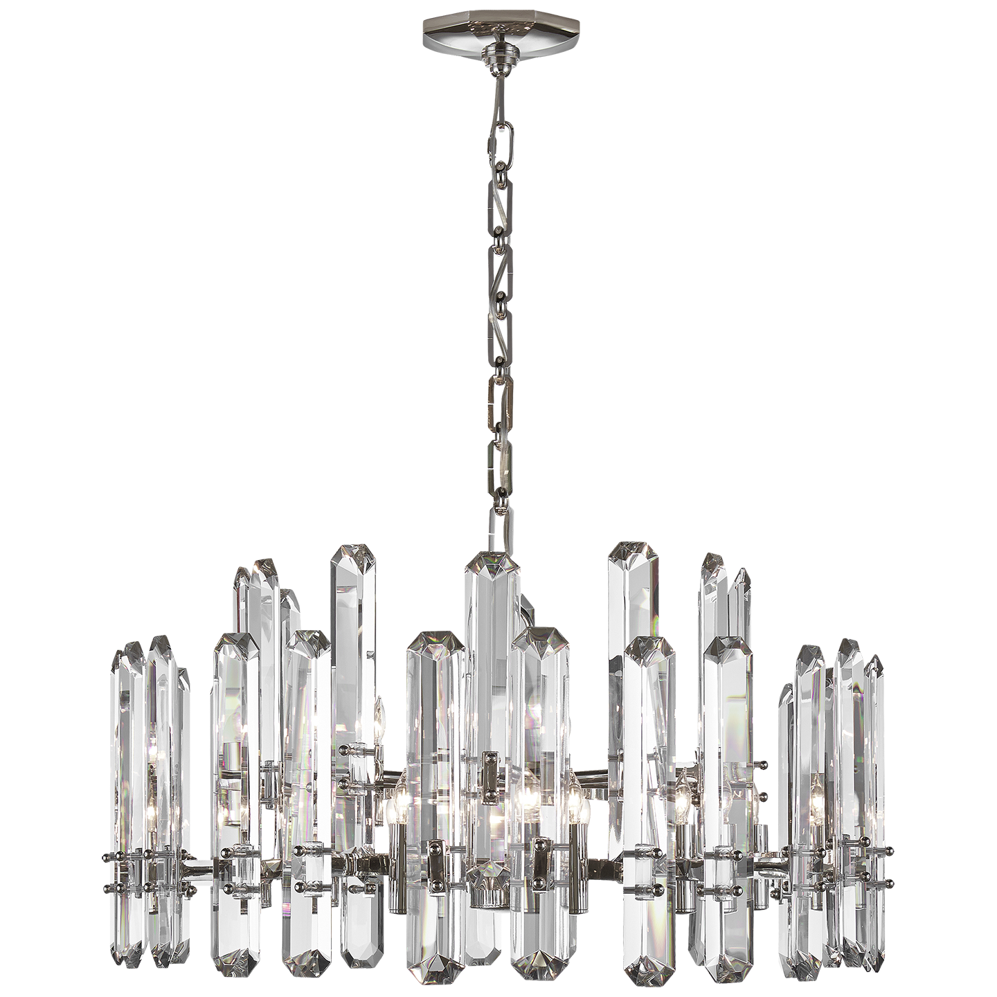 Bonnington Large Chandelier - Polished Nickel Finish