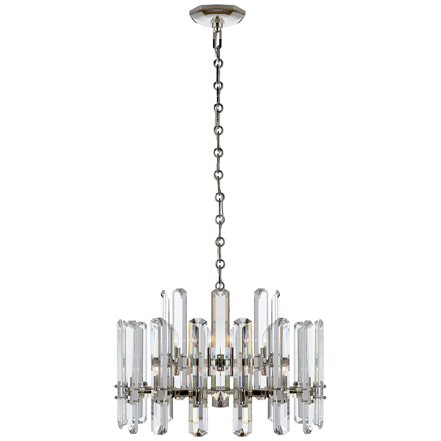Bonnington Small Chandelier - Polished Nickel Finish