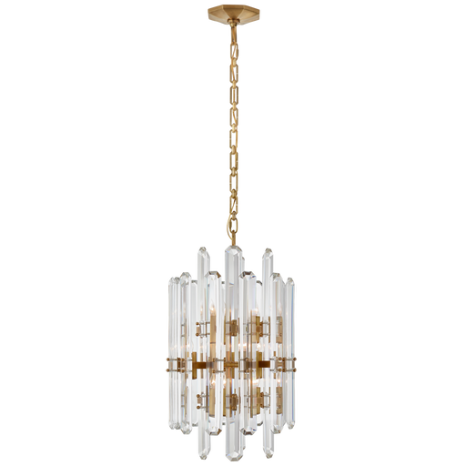 Bonnington Tall Chandelier - Hand-Rubbed Antique Brass Finish
