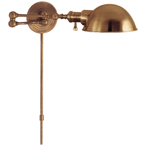Boston Swing Arm - Hand-Rubbed Antique Brass Finish