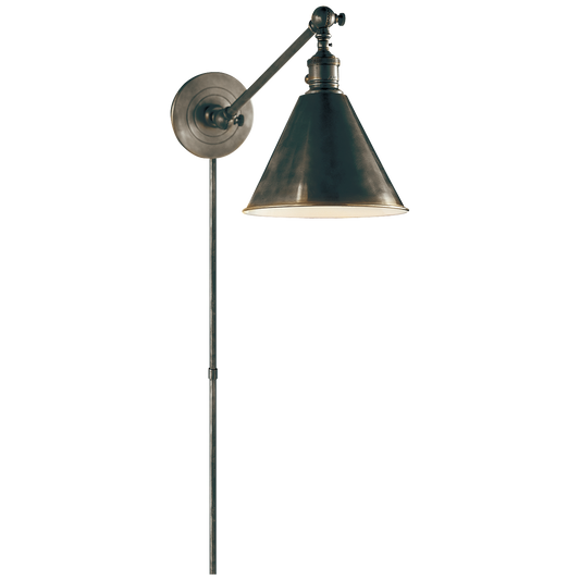 Boston Functional Single Arm Library Light - Bronze