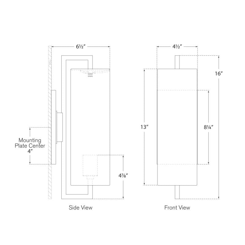 Bowen Medium Sconce - Diagram