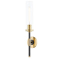 Load image into Gallery viewer, Bowery Cylinder Wall Sconce - Aged Old Bronze/Aged Brass Finish
