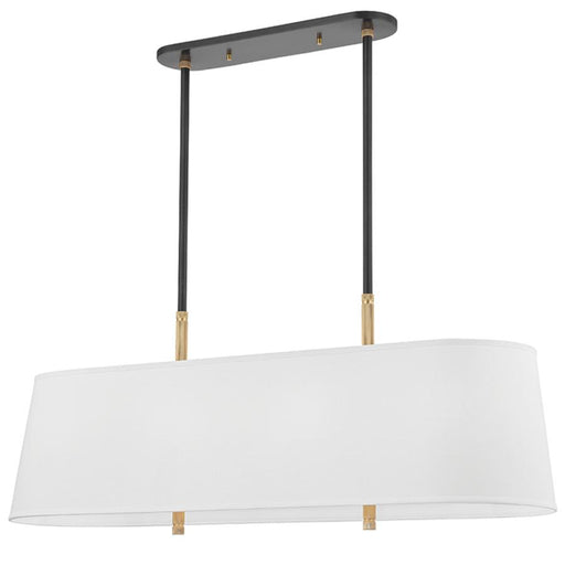 Bowery Linear Pendant - Aged Old Bronze/Aged Brass Finish