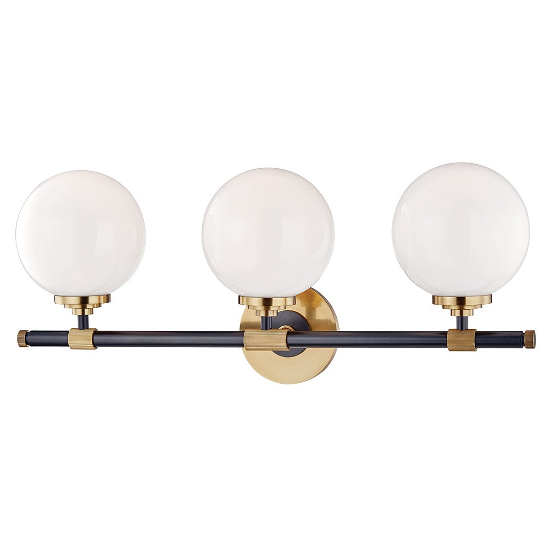 Bowery 3-Light Bath Vanity - Aged Brass