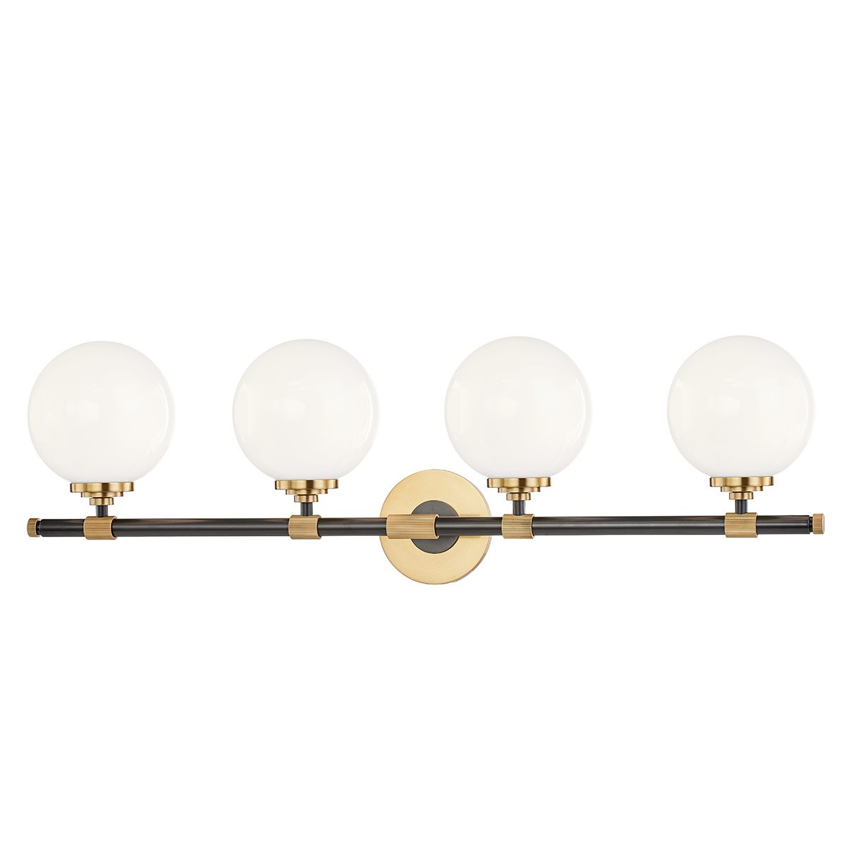 Bowery 4-Light Bath Vanity - Aged Brass