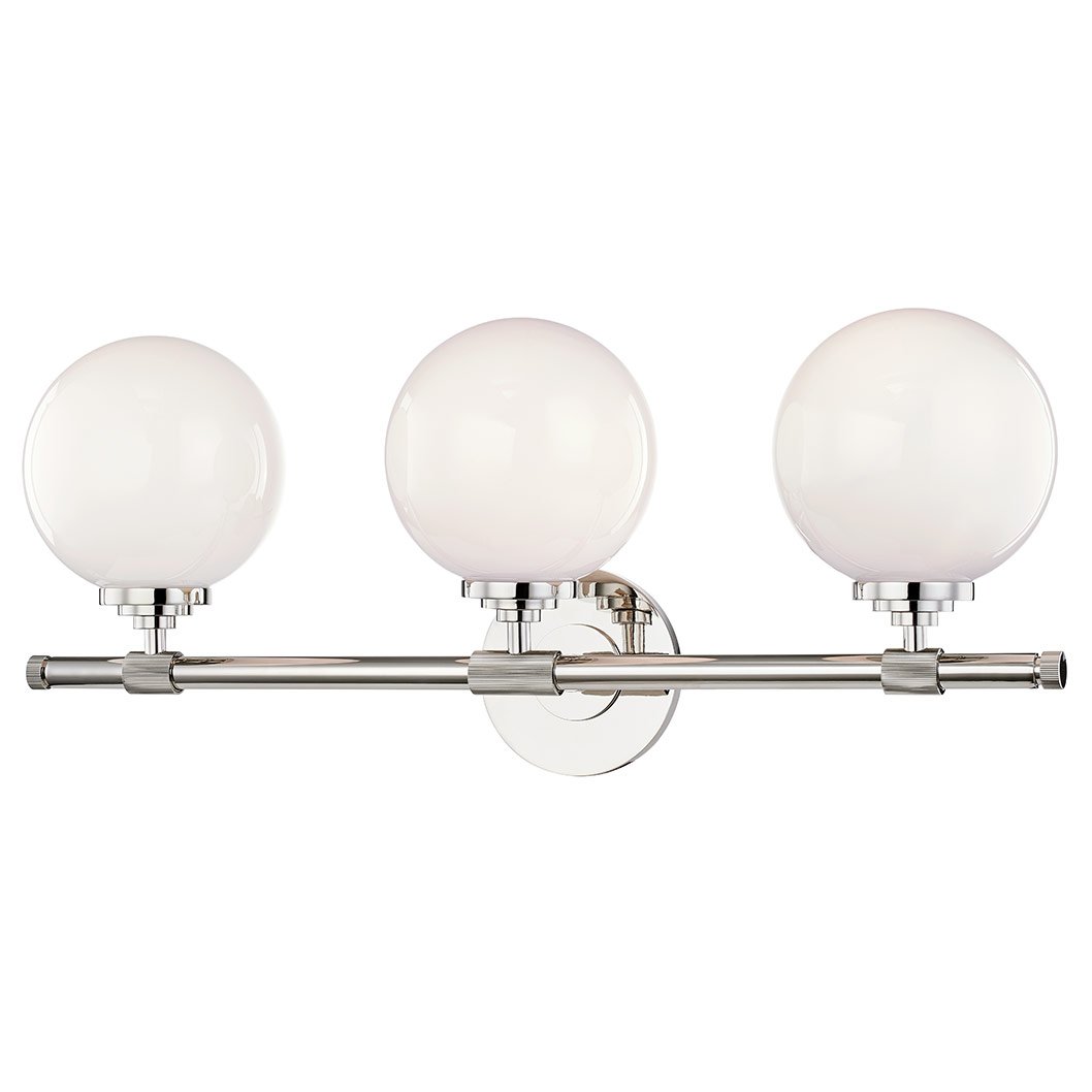 Bowery 3-Light Bath Vanity - Polished Nickel