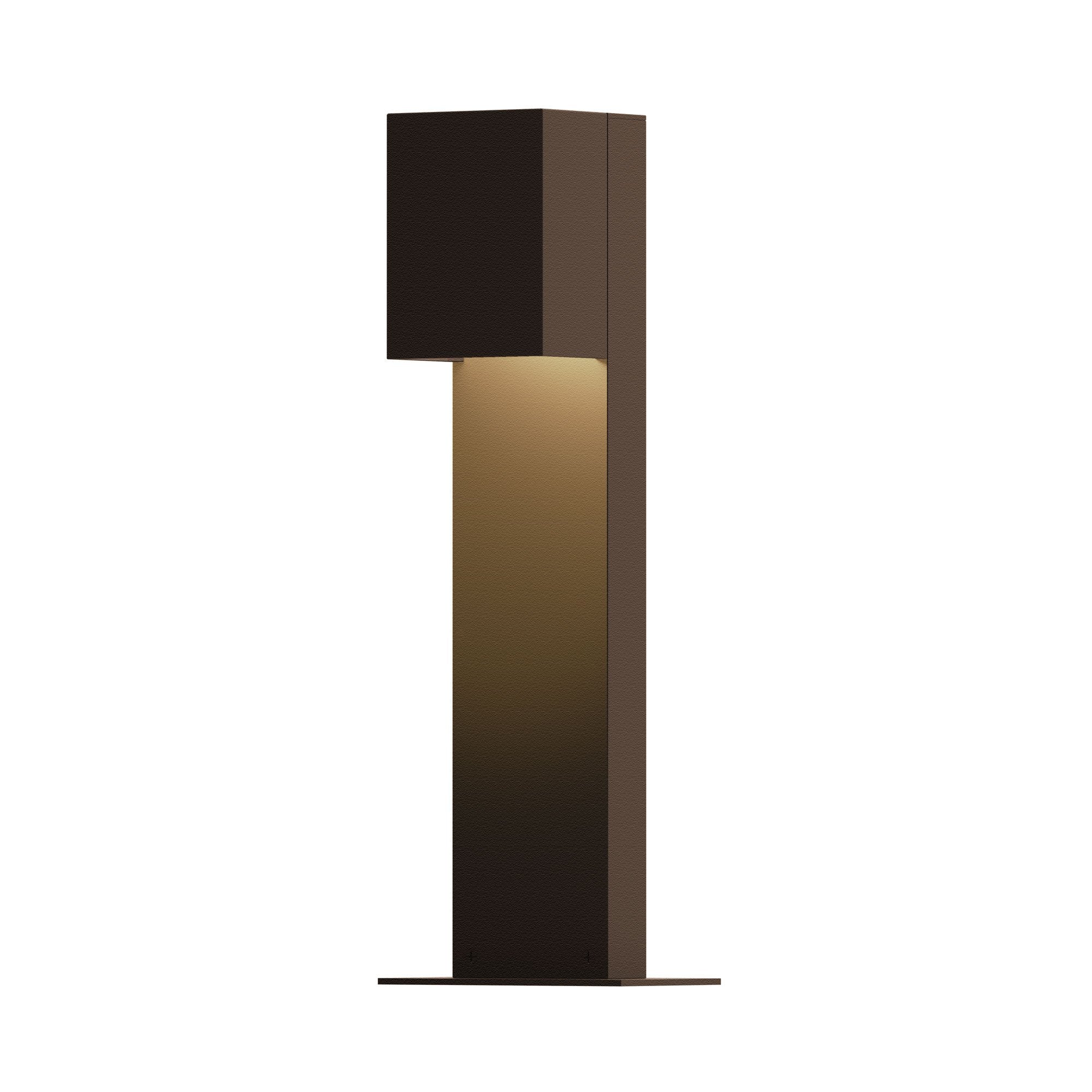 Box 16" LED Bollard - Textured Bronze Finish