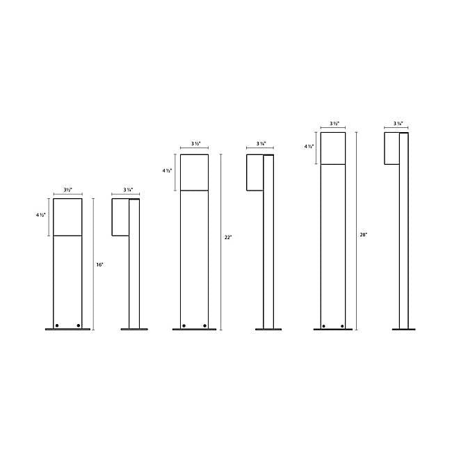 Box LED Bollard - Diagram