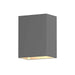 Box Outdoor LED Wall Sconce - Textured Gray