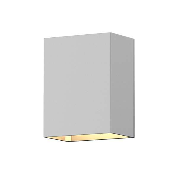 Box Outdoor LED Wall Sconce - Textured White