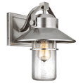 Load image into Gallery viewer, Boynton Medium Outdoor Wall Sconce - Painted Brushed Steel Finish
