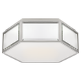 Load image into Gallery viewer, Bradford Small Hexagonal Flush Mount - Polished Nickel/Mirror

