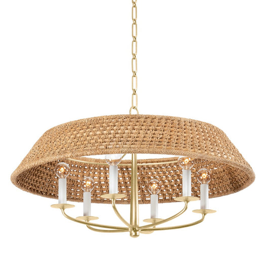 Bradley Chandelier - Aged Brass