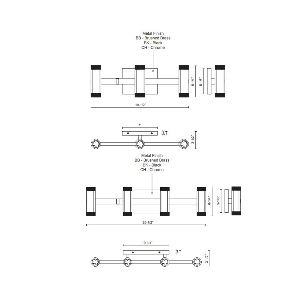 Brazen Bath Vanity - Diagram