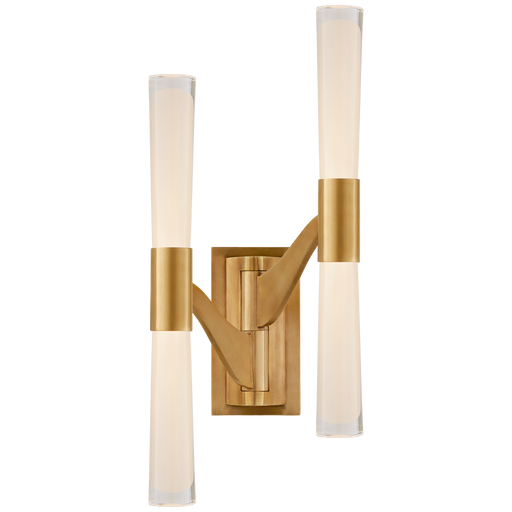 Brenta Large Double Articulating Sconce - Hand-Rubbed Antique Brass Finish