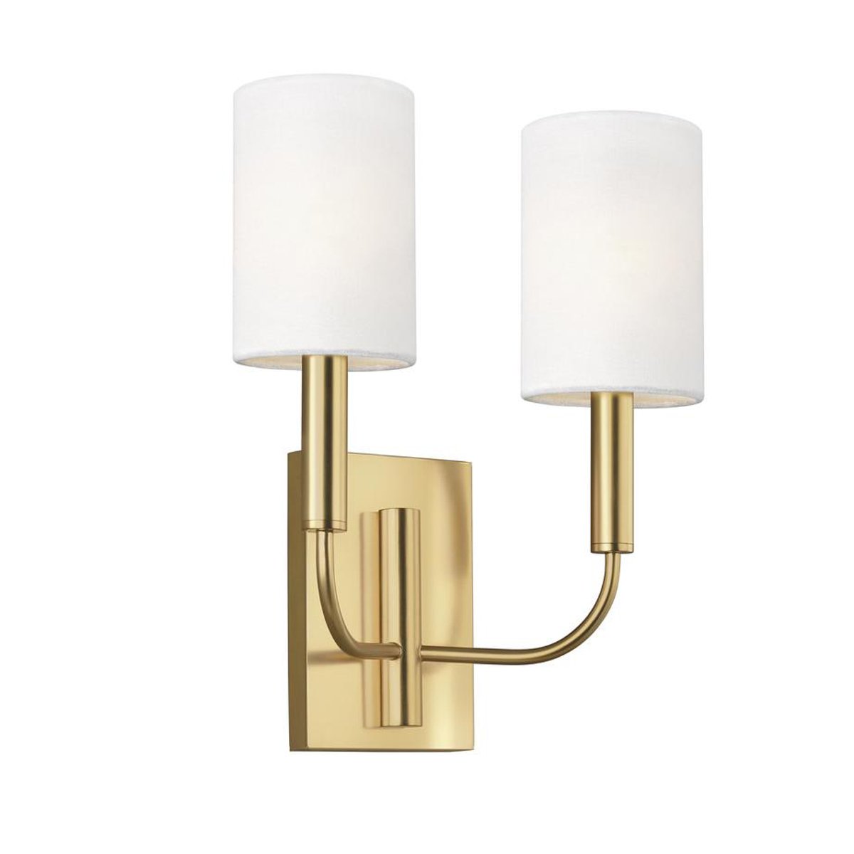 Brianna 2-Light Wall Sconce - Burnished Brass Finish