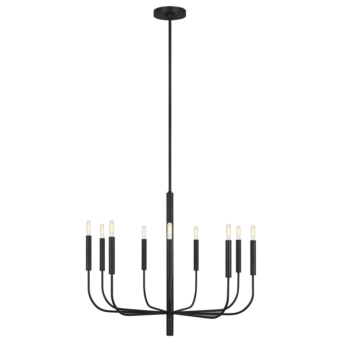 Brianna Medium Chandelier - Aged Iron Finish