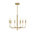 Load image into Gallery viewer, Brianna Small Chandelier - Burnished Brass Finish
