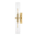 Briggs 2-Light Wall Sconce - Aged Brass Finish