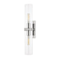 Load image into Gallery viewer, Briggs 2-Light Wall Sconce - Polished Nickel Finish
