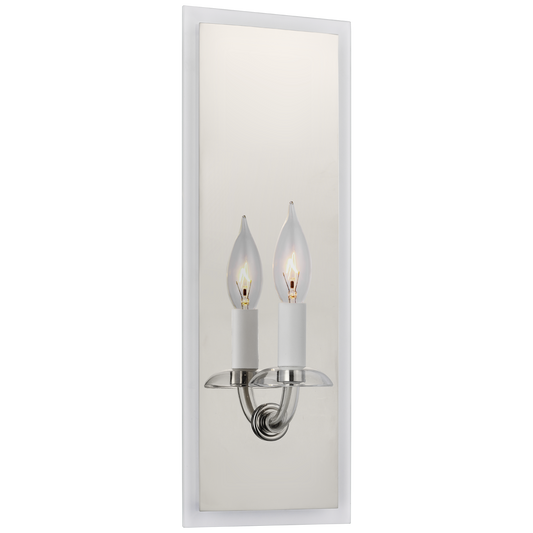 Brigitte Medium Reflector Sconce - Polished Nickel Finish