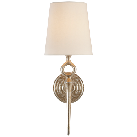 Bristol Single Sconce - Burnished Silver Leaf Finish
