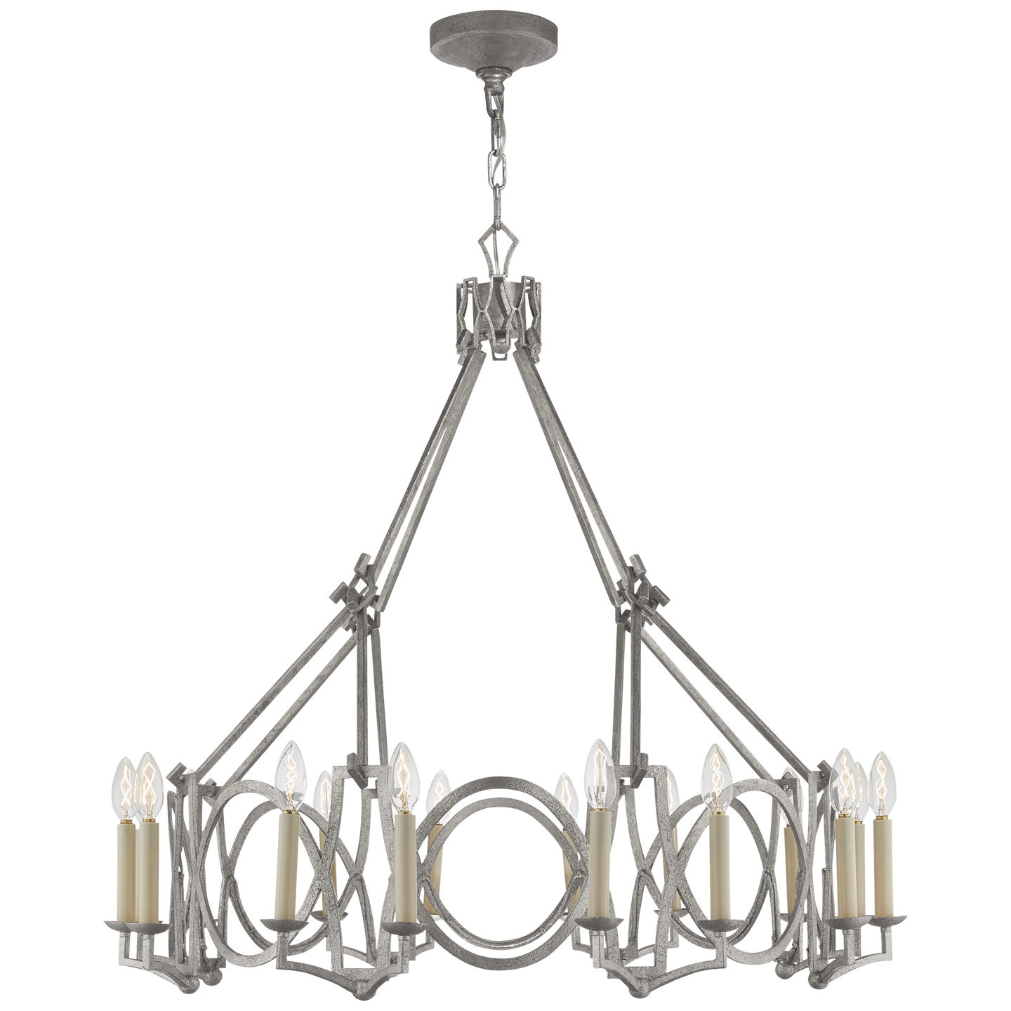 Brittany Chandelier - Venetian Silver