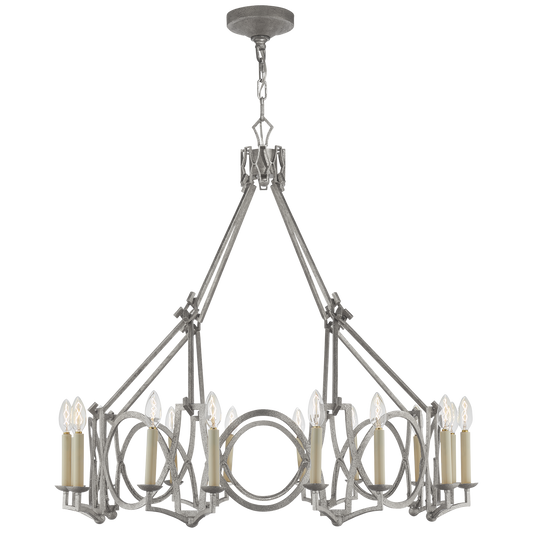 Brittany Chandelier - Venetian Silver