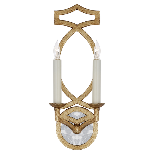 Brittany Double Sconce - Venetian Gold