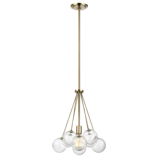 Bronzeville Pendant - Satin Brass Finish