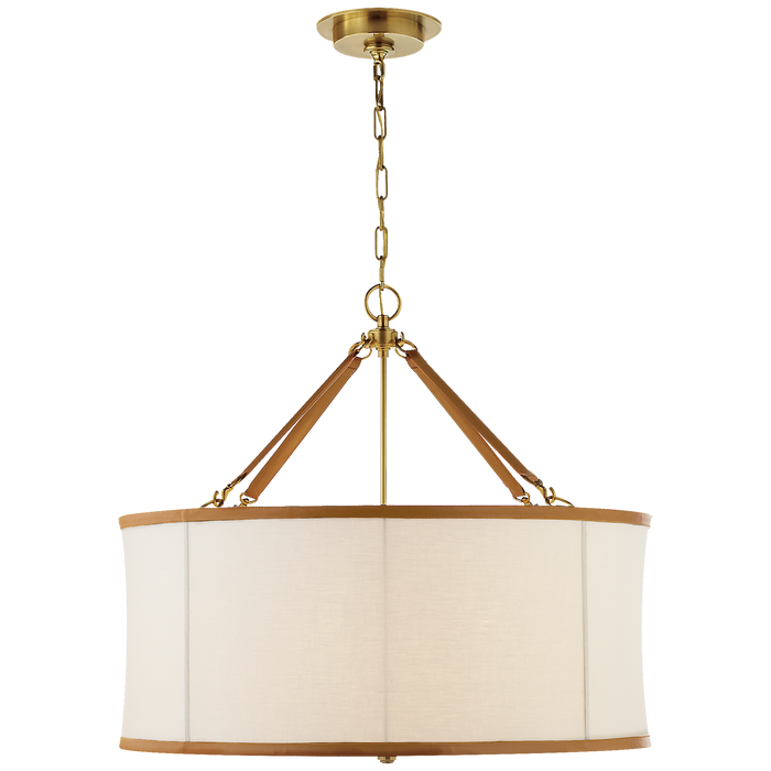 Broomfield Large Hanging Shade - Natural Brass Finish