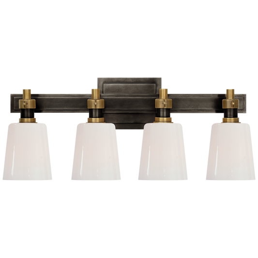 Bryant 4-Light Bath Vanity Sconce - Bronze/Hand-Rubbed Antique Brass Finish